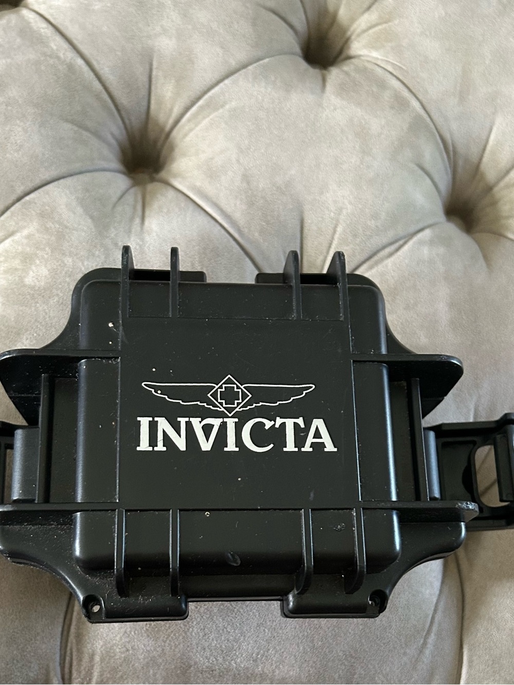 Invicta Black Protective Travel Case with Logo